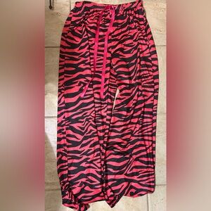 Hot Pink and Black Zebra Print Lounge Pants
